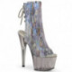 Bottine Pole Dance ouverte holographique à talon 18 cm | ADORE 1018HCT