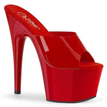 mule pole dance rouge vernis 18cm - ADO701N/RTPU/M - CLePied