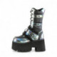 Bottes gothiques Demonia avec sangle doublée de fourrure