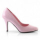 Escarpin rose vernis