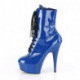 Bottine plateforme bleue à talon aiguille 15 cm | Pleaser Shoes