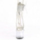 Sandale Pole Exotic haut talon transparente et bride cheville strass | Pleaser