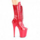 bottine pole dance rouge talon 20 cm Pleaser FLAM1050/R/M
