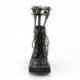 Bottine gothique / punk compensée noire DemoniaCult femme