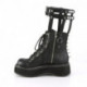Boot gothique / punk compensée noire DemoniaCult femme