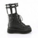 chaussure gothique / punk compensée noire DemoniaCult femme
