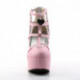 Boots - bottine Demonia rose lolita compensée