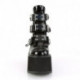 Bottines low boots gothique noires vernis triple boucles femme