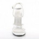SANDALE SEXY HAUT TALON BLANCHE VERNIS TALON 15 CM