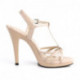 Sandale plateforme nude talon aiguille