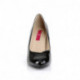 Escarpin talon aiguille 10 cm noir vernis grande taille DREAM-420