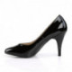 Escarpin talon aiguille 10 cm noir vernis