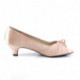 Escarpin peep toe ( à bout ouvert ) petit talon nude satin grande taille du 39 au 46,5 -