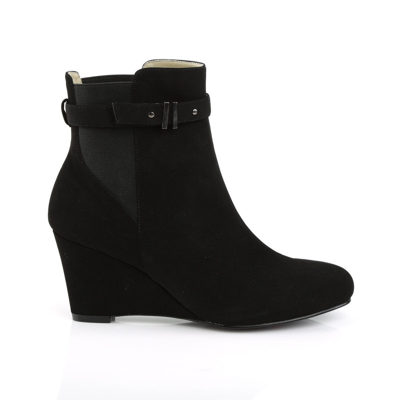 Bottine compensee noire outlet