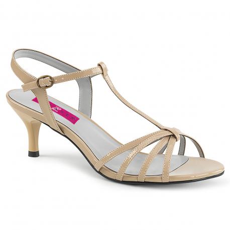 Sandales nude peit talon 6 cm à lanière