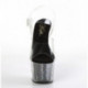 chaussure pole dance transparente à paillettes noire ADO708CG | barre / sol