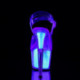 Sandale Pole Dance transparente à plateforme opale et talon 18 cm | ADO708UVG