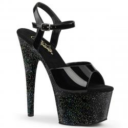 Chaussure pole dance noire talon 18 cm Pleaser ADO709MG/B/M