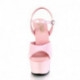 Sandale plateforme rose talon 15 cm