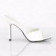 MULES BLANCHE A TALON AIGUILLE petite et grande taille