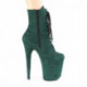 Chaussure de pole dance verte en suédine à talon 20 cm | FLAM1020FS
