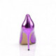 Escarpin violet métallisé à talon haut grande taille