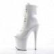 Chaussure pole dance peep toe blanche talon 20 cm Pleaser FLAM1021/W/M
