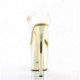 sandale talon de 20 cm dorée et transparente | FLAM808/C/GCH
