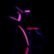 Chaussure pole dance noire et rose fluo