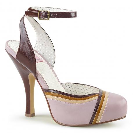 Escarpin vintage lilas mauve à haut talon | Pin up années 50