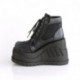 Chaussures Plateforme Gothique Demonia Cult Stomp-18 - Bottines Wedge Fishnet Charms