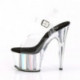 Sandale transparente à talon aiguille - Pleaser Shoes