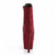 Bottine Pole dance peep toe bordeaux suédine à talon 18 cm | Pleaser