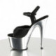 Chaussure pole dance plateforme chromée haute