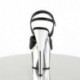 Chaussure pole dance plateforme chromée haute