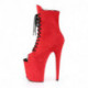 Chaussure pole dance peep toe rouge talon 20 cm Pleaser FLAM1021FS/RFS/M