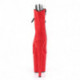 Chaussure pole dance peep toe rouge talon 20 cm Pleaser FLAM1021FS/RFS/M