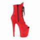 Chaussure pole dance peep toe rouge talon 20 cm Pleaser FLAM1021FS/RFS/M
