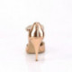 Escarpin Salomé rose gold ouvert à haut talon | Petite et grande taille