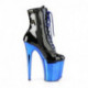 Bottine Pole Dance Pro Chrome Bleue | Plateforme 10 cm & Talon 20 cm | Pleaser
