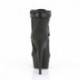 Bottine plateforme noire à haut talon 15 cm Pleaser