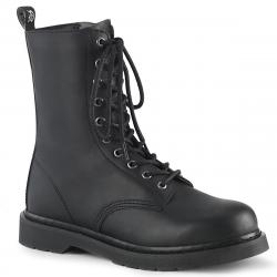 Boots gothique Demonia haute avec fermeture lacet - vegan - petite pointure 37 à 46
