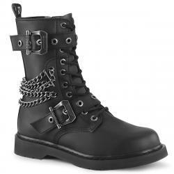 Chaussure gothique Demonia unisexe à boucles et chaines du 37 à la grande taille 46