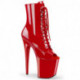 Chaussure pole dance peep toe rouge talon 20 cm Pleaser FLAM1021/R/M