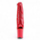 Chaussure pole dance peep toe rouge talon 20 cm Pleaser FLAM1021/R/M
