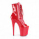 Chaussure pole dance peep toe rouge talon 20 cm Pleaser FLAM1021/R/M