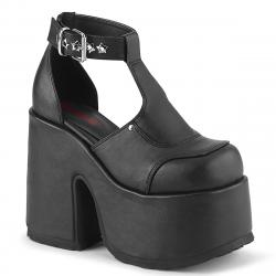 Escarpin salomé gothique à gros talon chunky et plateforme