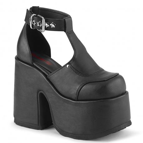 Escarpin salomé gothique à gros talon chunky et plateforme