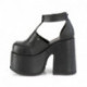 Escarpin salomé gothique à gros talon chunky et plateforme