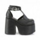 Escarpin salomé gothique à gros talon chunky et plateforme